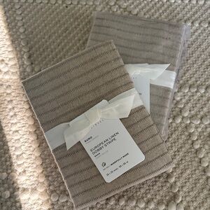 European Linen Dobby Stripe Euro Sham